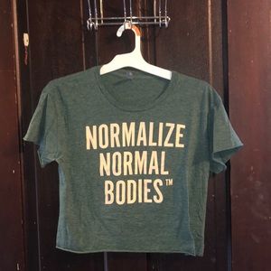 Crop Top - Normalize Normal Bodies - Size Large